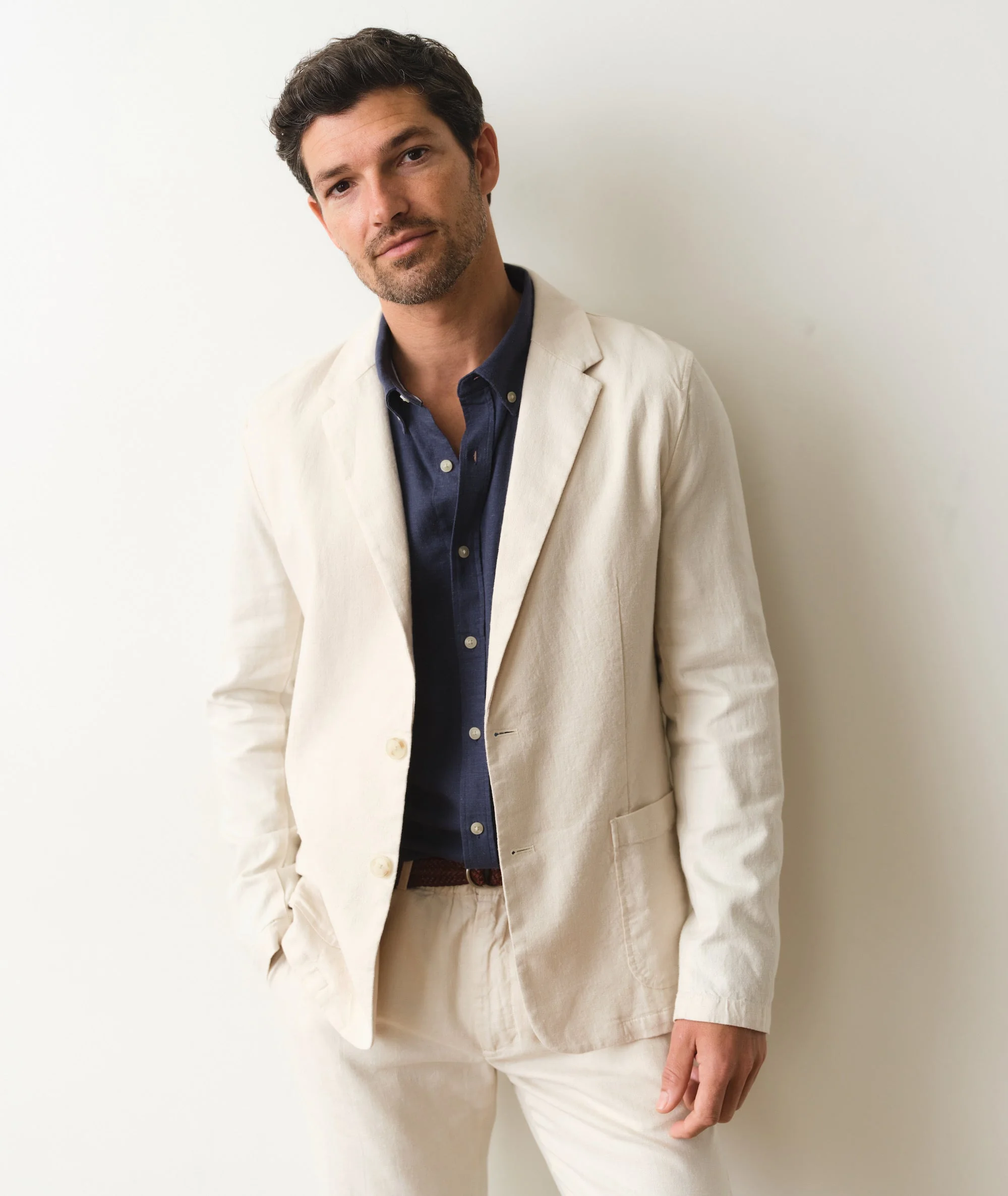 Marine Layer menswear blazer image.